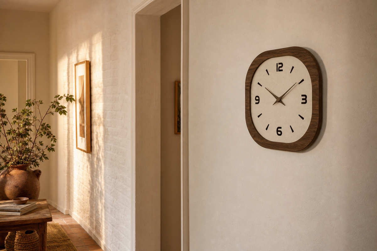 Horloge murale ronde ou carrée : quelle forme pour votre mur