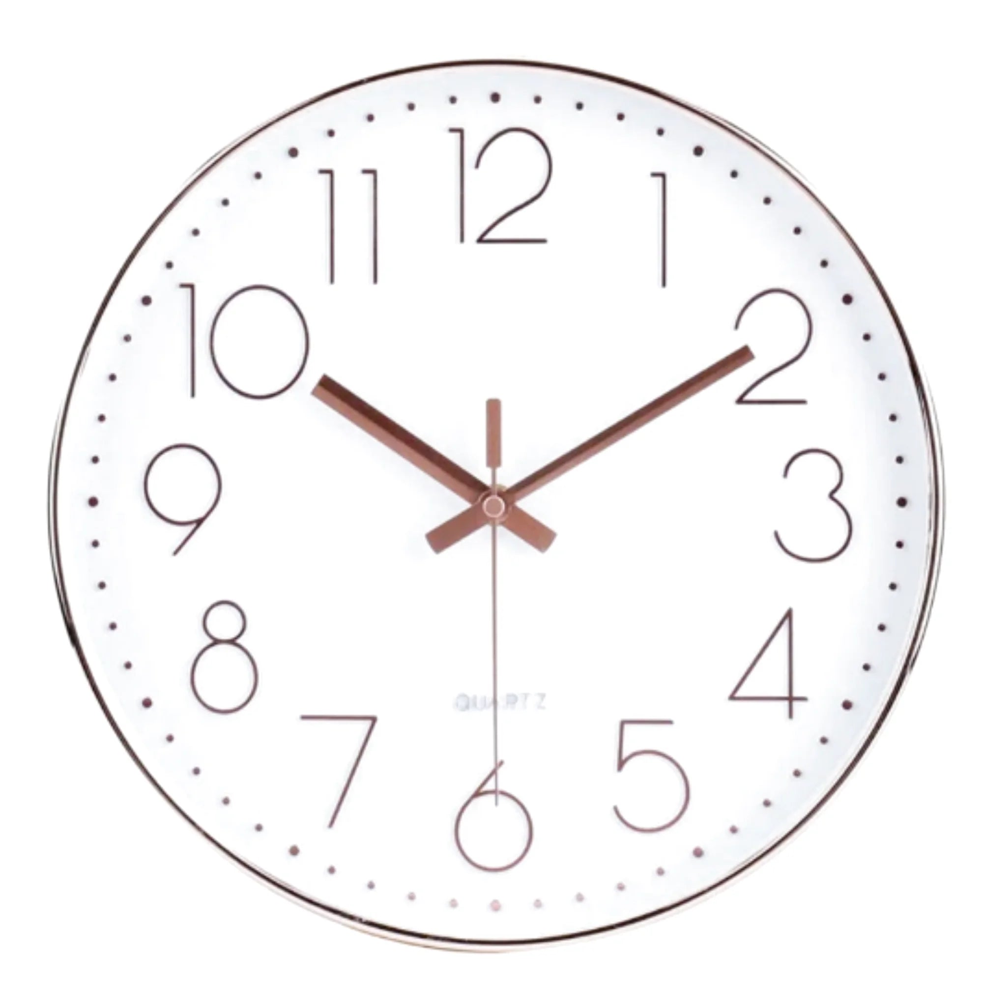 Horloge murale minimaliste en quartz avec chiffres lumineux, design moderne signé Côté Horloge.