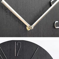 Horloge murale nordique en céramique transparente avec design scandinave, par Côté Horloge.