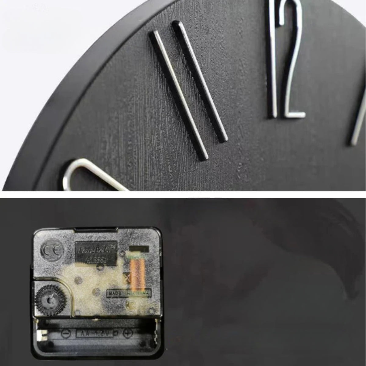 Horloge murale design scandinave Nordique en céramique transparente, style moderne et élégant par Côté Horloge.
