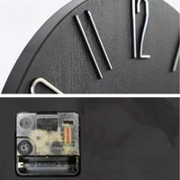Horloge murale design scandinave Nordique en céramique transparente, style moderne et élégant par Côté Horloge.