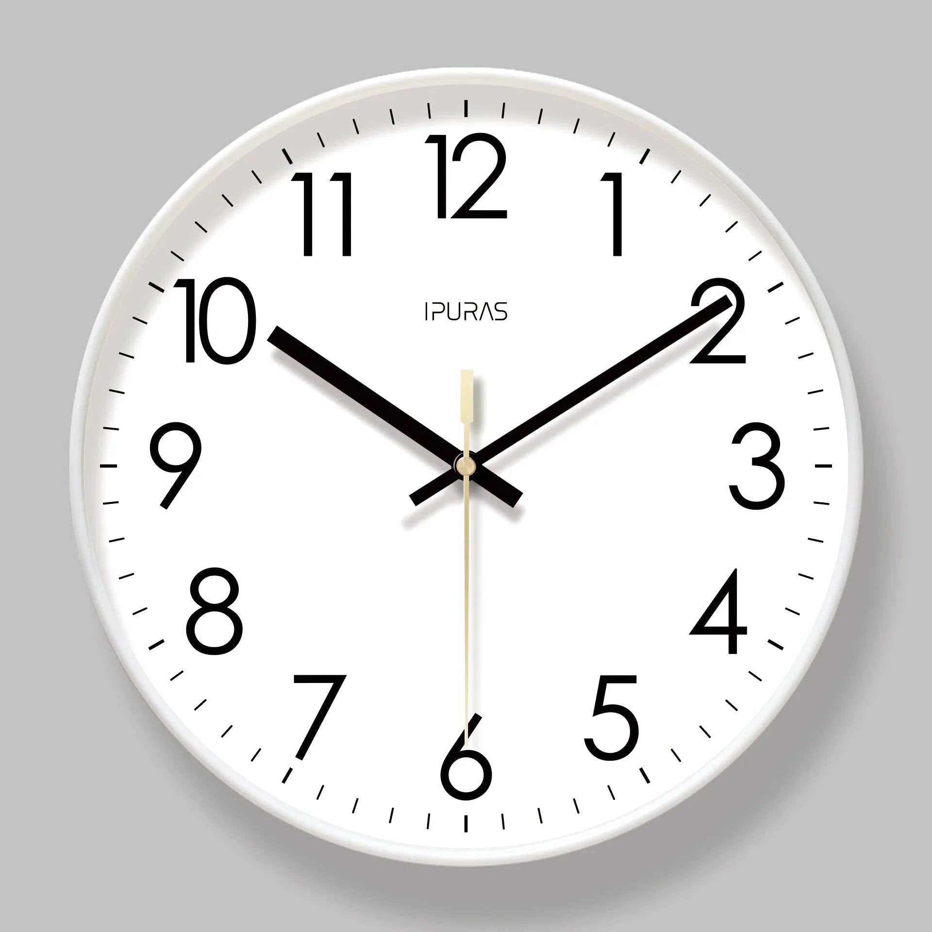 Horloge murale en albâtre de style classique avec design élégant, fabriquée par Côté Horloge.