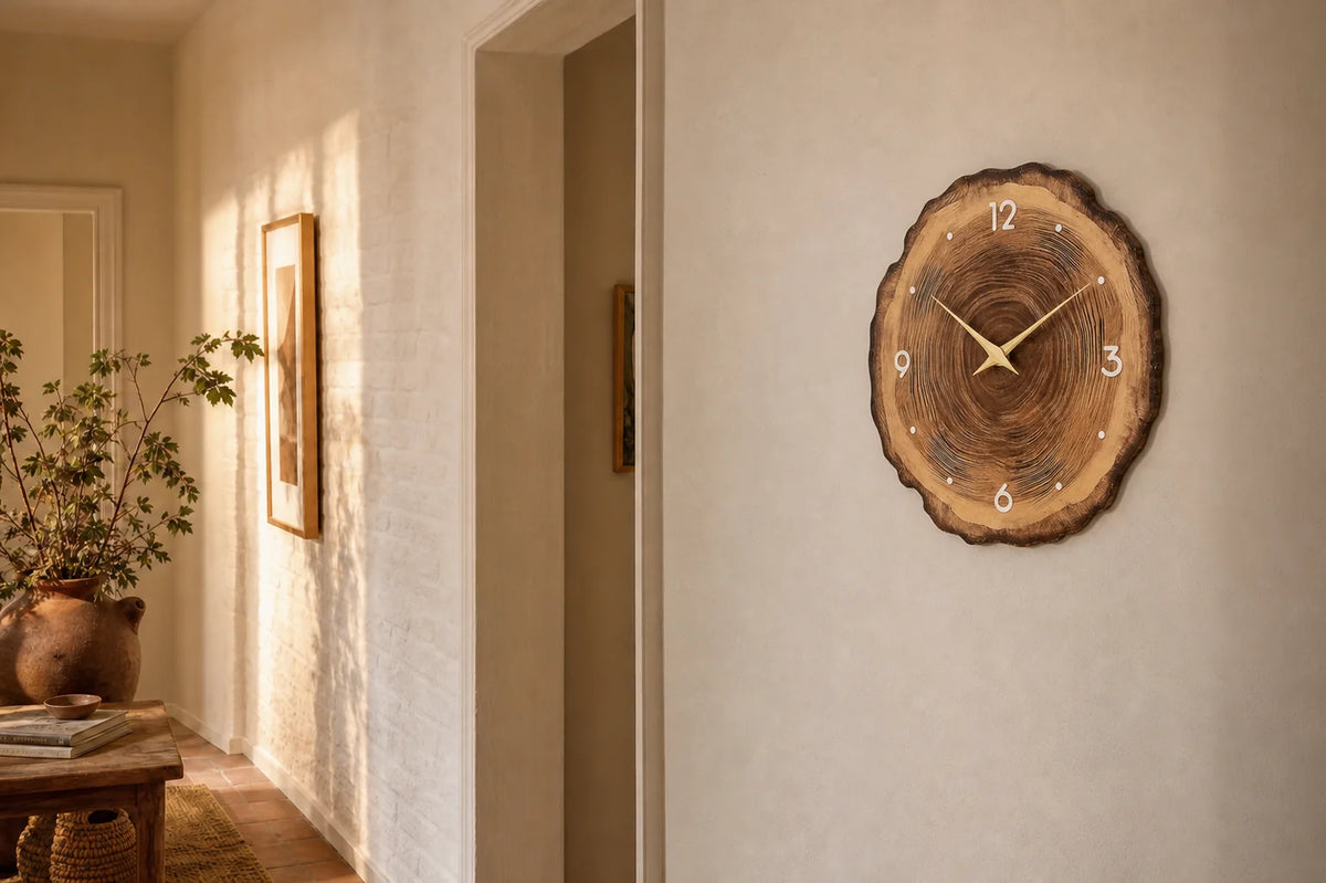 Cernes, variante de coloris de l'horloge murale en bois