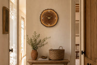 Cernes, autre variante de coloris de l'horloge murale en bois