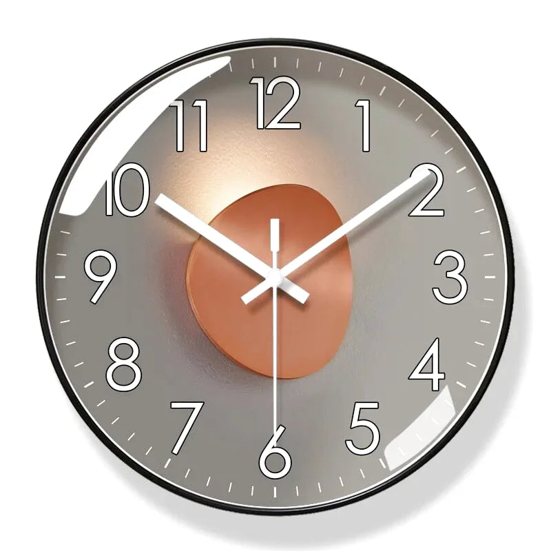 Horloge murale design en cuivre de Côté Horloge, motif moderne et élégant pour décoration intérieure.