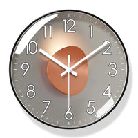 Horloge murale design en cuivre de Côté Horloge, motif moderne et élégant pour décoration intérieure.