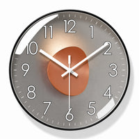 Horloge murale Cuivre, détail de la finition cuivrée, Côté Horloge