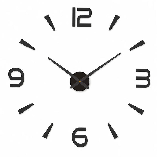 Épure — grande horloge murale minimaliste 3D sans cadre
