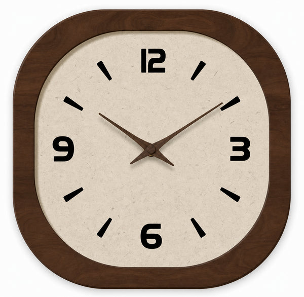 Parisienne — Horloge Murale Design Vintage Carrée