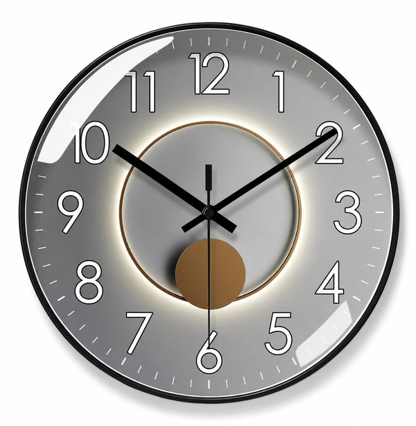 Solaria — Horloge Murale Design Clair