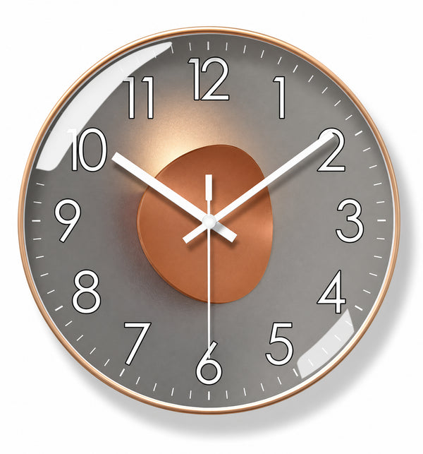Cuivre — Horloge Murale Design Cuivré