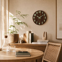 Nocturne — Horloge Murale Bois Lumineuse Effet Veilleuse
