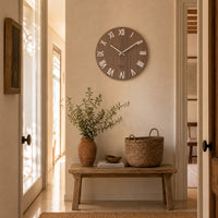 Aurore — Horloge Murale Bois Ajourée Chiffres Arabes