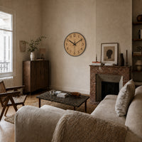 Essence — Horloge Murale Design Texture Bois