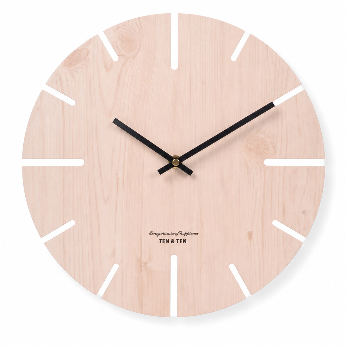 Méridien — Horloge Murale Bois Ajourée Design Minimaliste
