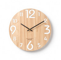 Éclaircie — Horloge Murale Bois Ajourée Chiffres Romains