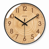 Essence — Horloge Murale Design Texture Bois