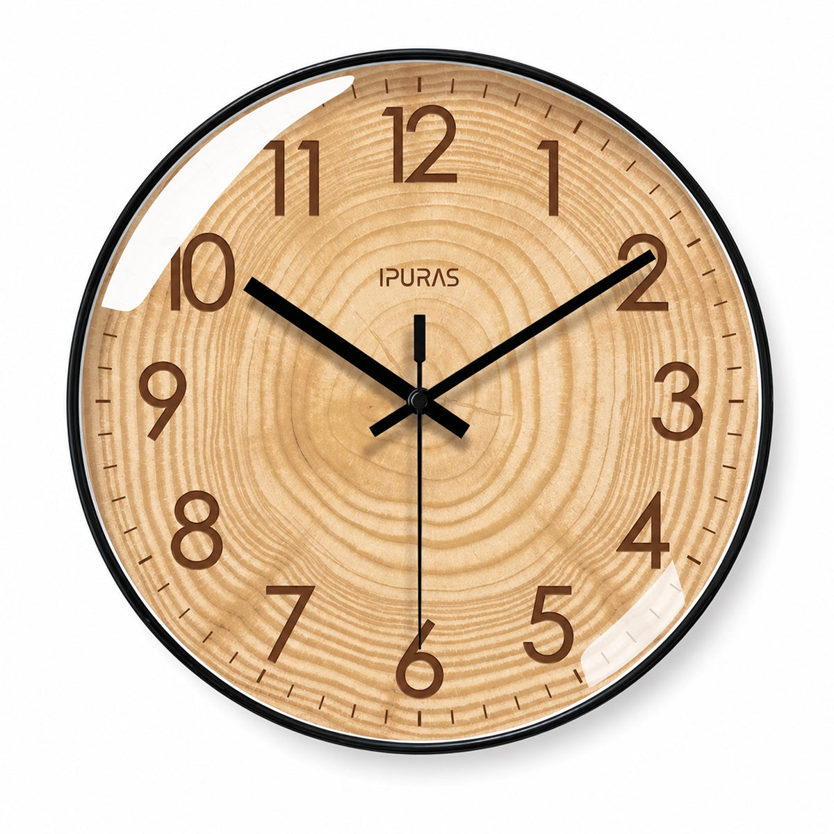 Essence — Horloge Murale Design Texture Bois