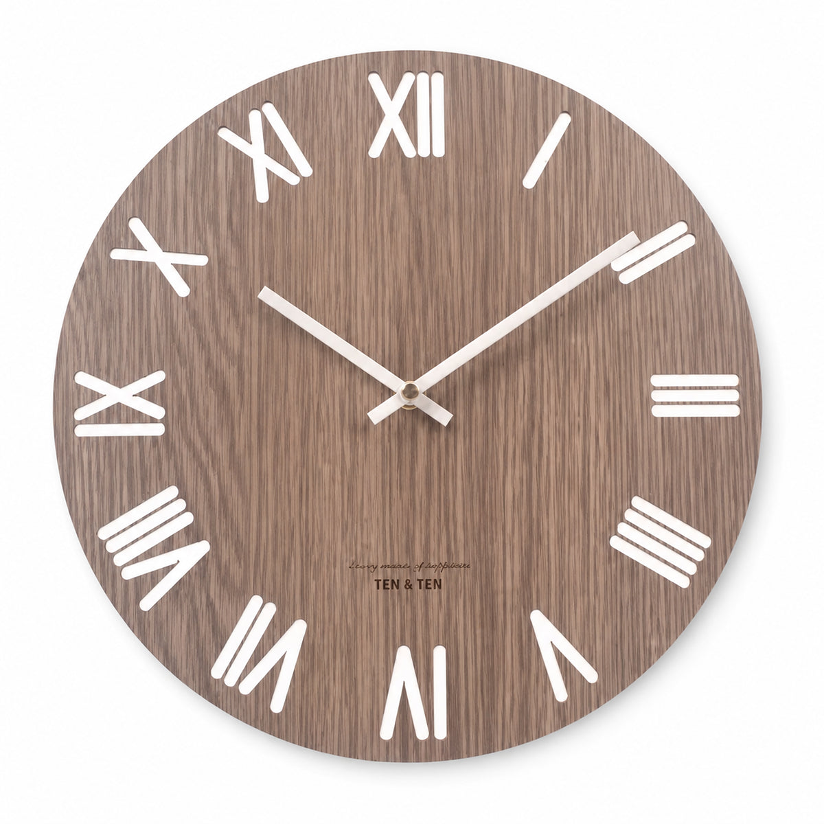 Aurore — Horloge Murale Bois Ajourée Chiffres Arabes
