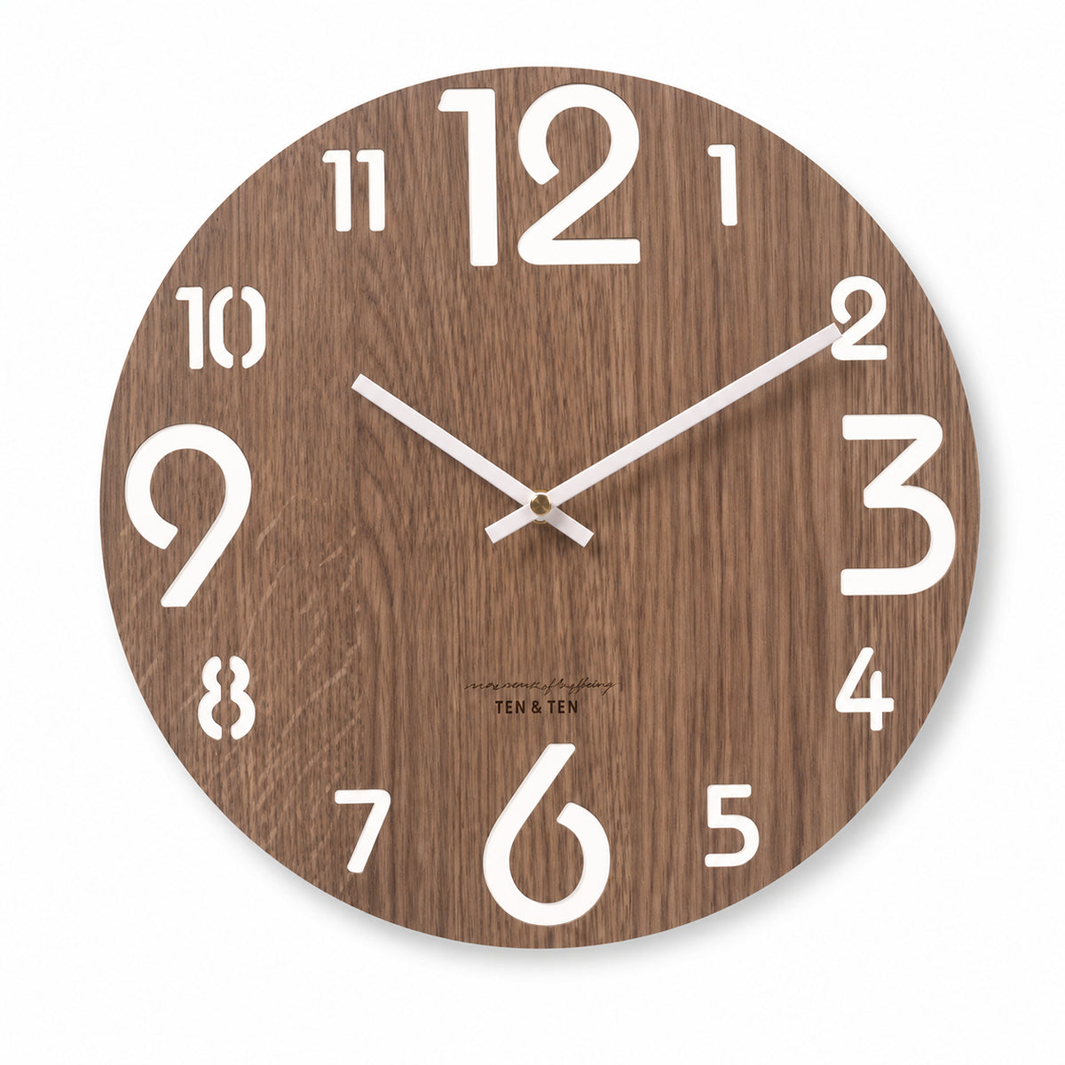 Éclaircie — Horloge Murale Bois Ajourée Chiffres Romains
