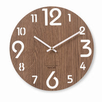 Éclaircie — Horloge Murale Bois Ajourée Chiffres Romains