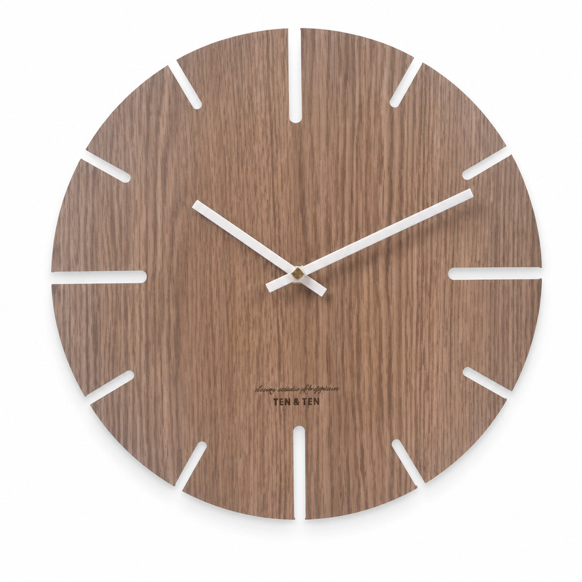 Méridien — Horloge Murale Bois Ajourée Design Minimaliste