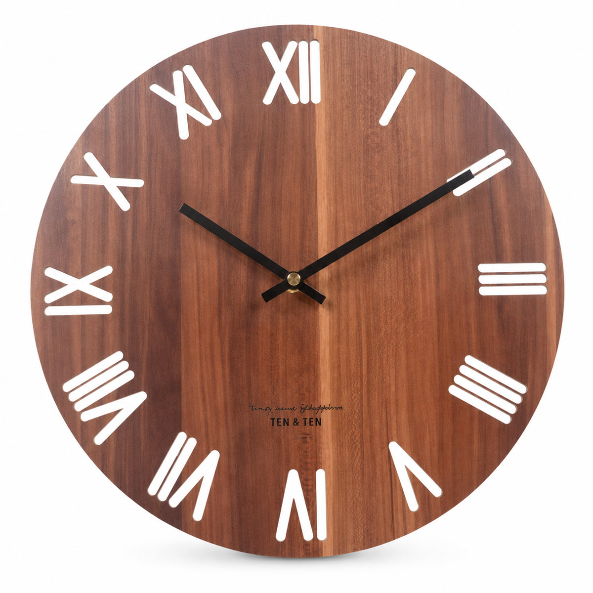 Aurore — Horloge Murale Bois Ajourée Chiffres Arabes
