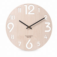 Éclaircie — Horloge Murale Bois Ajourée Chiffres Romains
