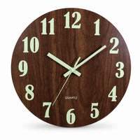Nocturne — Horloge Murale Bois Lumineuse Effet Veilleuse