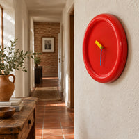 Palette — Horloge Murale Design Aiguilles Colorées