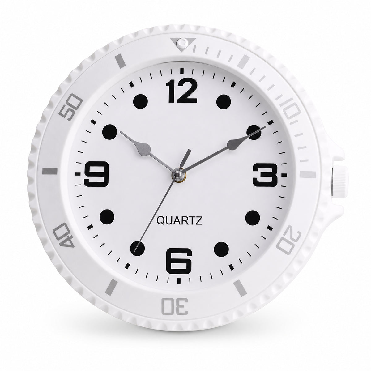 Skipper, horloge murale design montre de plongée verte, vue principale du cadran, Côté Horloge