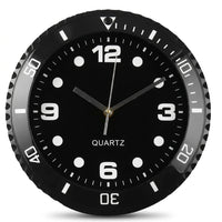 Régate, horloge murale design montre de plongée, ambiance chambre, Côté Horloge