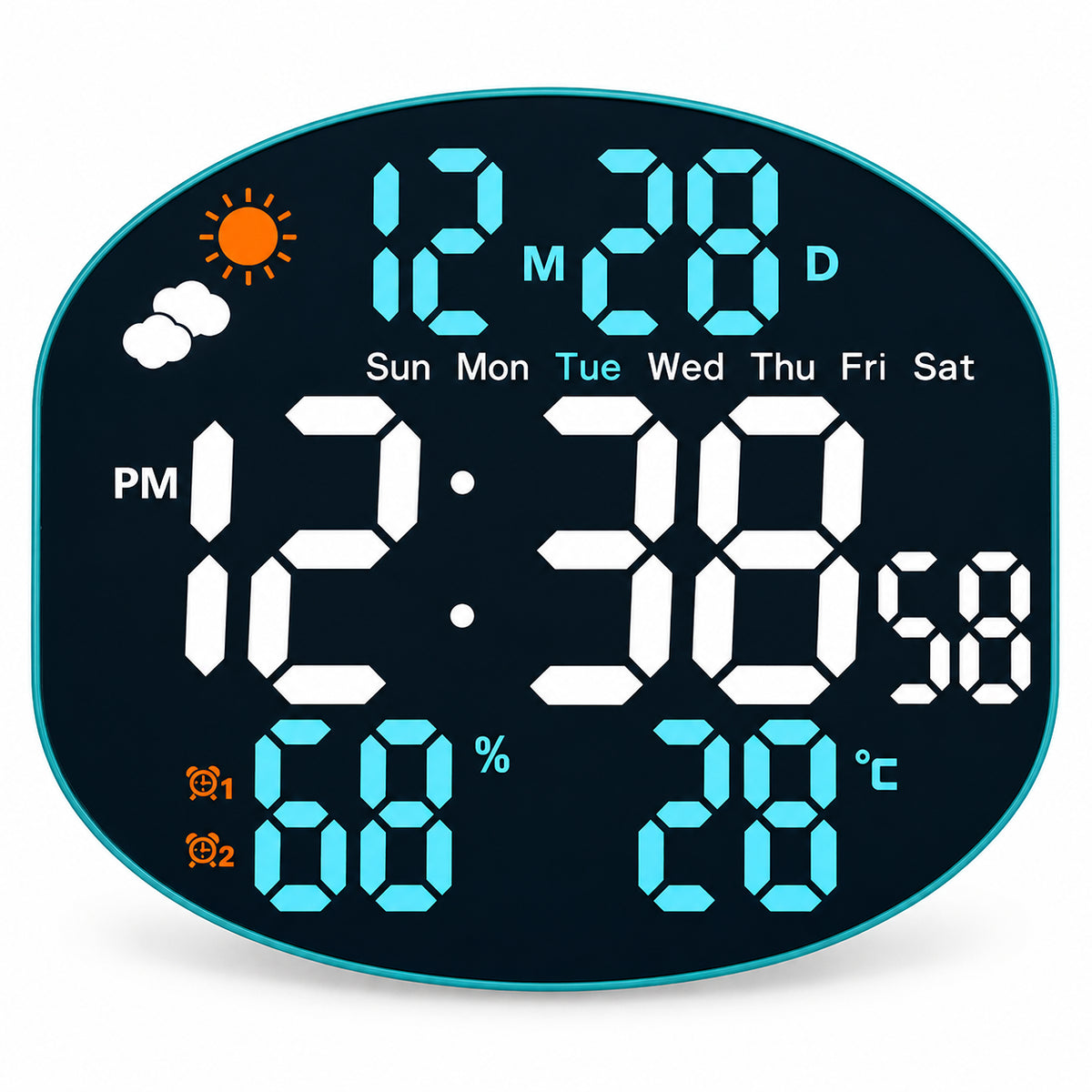 Climat — Horloge Digitale Station Météo Veilleuse Nocturne