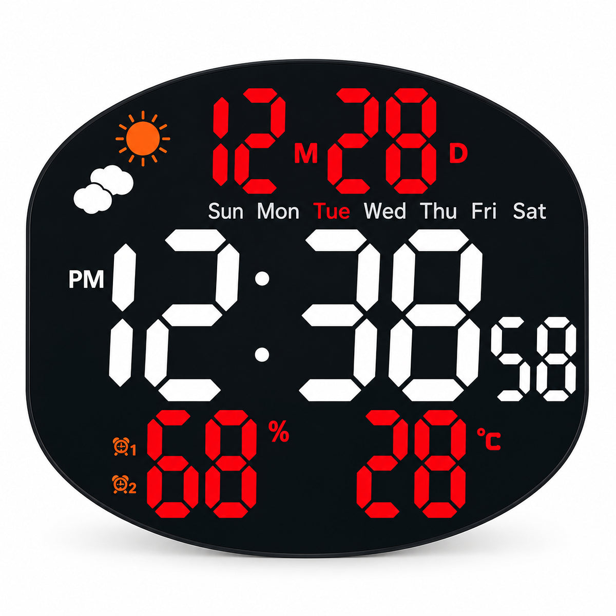 Climat — Horloge Digitale Station Météo Veilleuse Nocturne