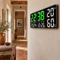 Halo — Horloge Digitale Lumière d'Ambiance 7 Couleurs