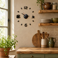 Mosaïque — Stickers Horloge Murale DIY Effet Miroir