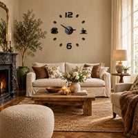 Mosaïque — Stickers Horloge Murale DIY Effet Miroir