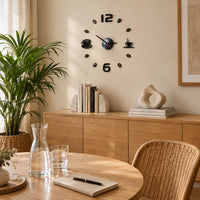 Mosaïque — Stickers Horloge Murale DIY Effet Miroir