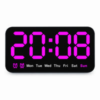 Minuit — Horloge Digitale à Réveil Sonore et Double Alarme