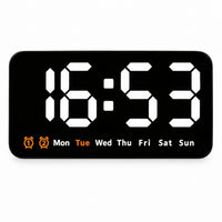 Minuit — Horloge Digitale à Réveil Sonore et Double Alarme