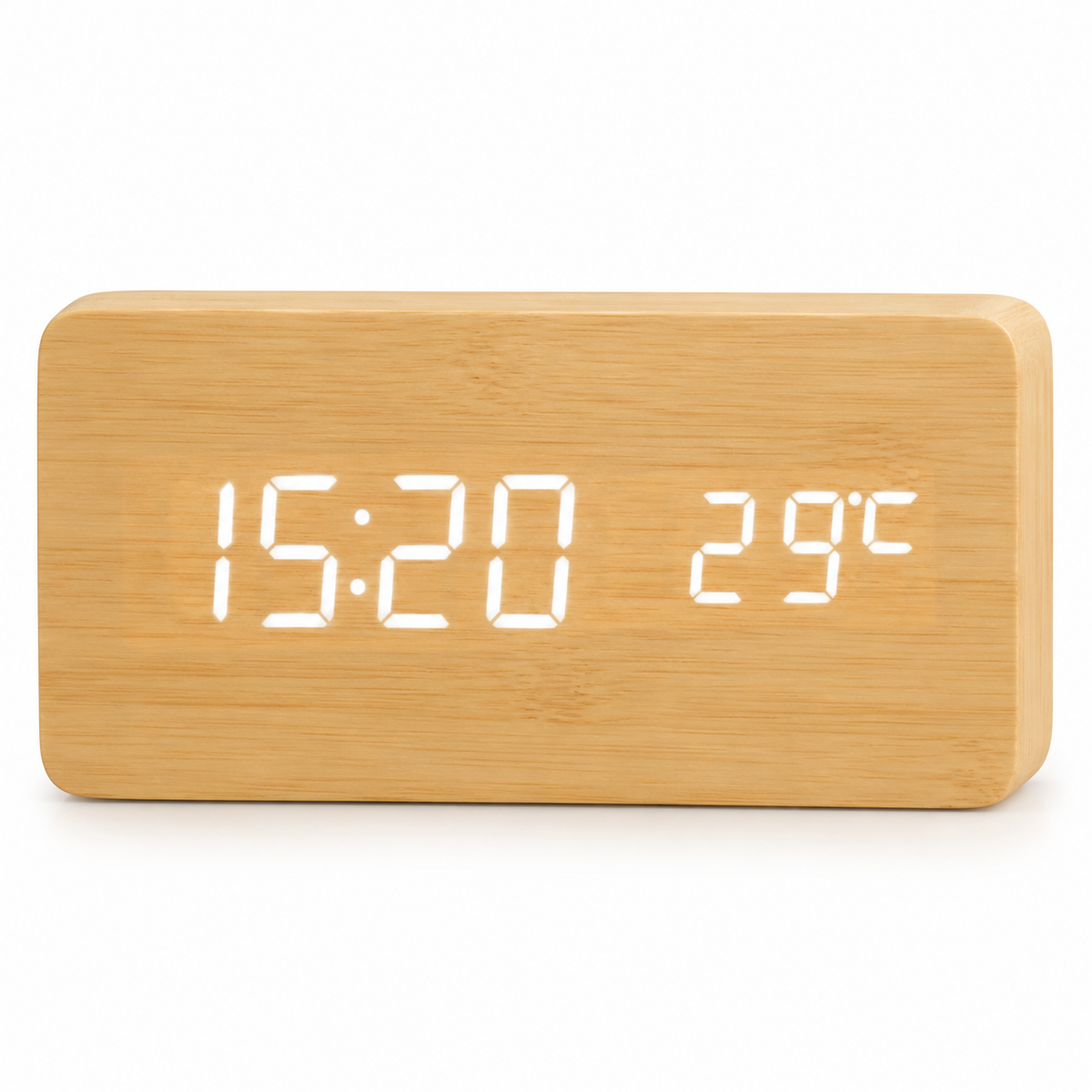Pavé — Réveil Numérique en Bois