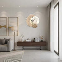 Horloge murale design japandi Kanso de Côté Horloge, style minimaliste avec cadre en bois clair et cadran épuré.