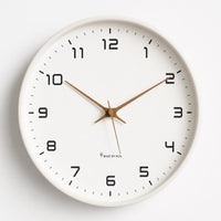 Horloge murale Lagom bois massif, gros plan sur le cadran, Côté Horloge