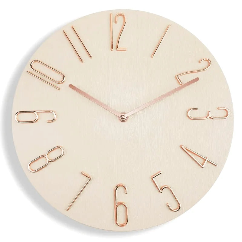 Horloge murale Scandinave Nordique Côté Horloge avec design épuré et moderne, idéale pour décoration intérieure élégante.