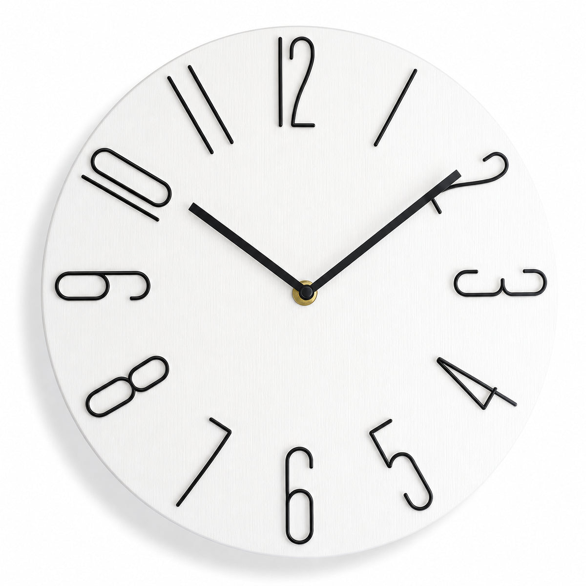Horloge murale Nordique design scandinave, ambiance salon épuré, Côté Horloge