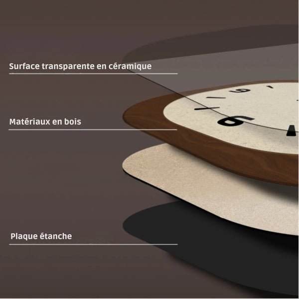 Parisienne — Horloge Murale Design Vintage Carrée
