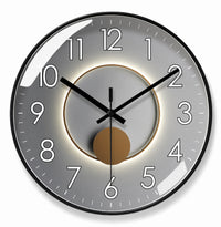 Horloge murale Solaria design clair, cadran minimaliste, Côté Horloge
